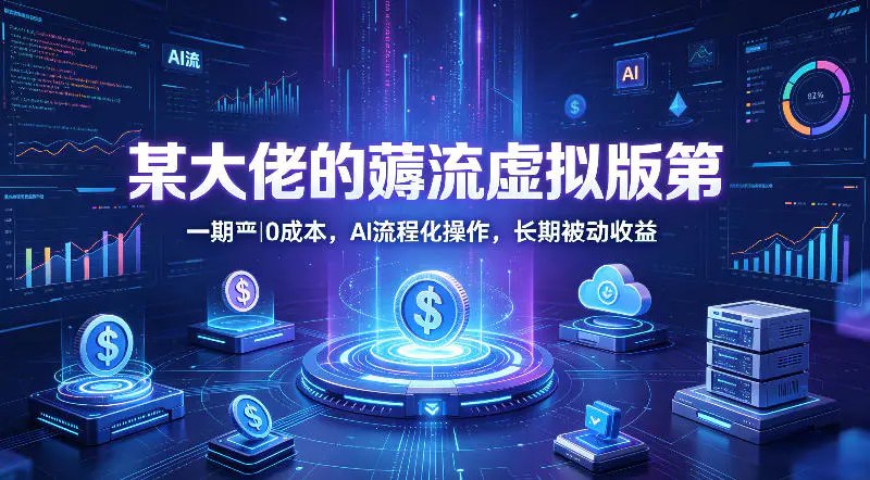 📌 #奇技淫巧 ✍️ 《某大佬的薅流虚拟版第一期丨0成本 AI流程化操作 长期被动收益》📖 项目介绍：虚拟电商其实大家都很熟悉，卖虚拟类型，视频，资料，软件，服务，定制，等等