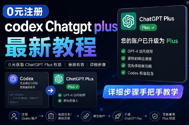 📌 #奇技淫巧  | 活动线报 · 返佣平台✍️ 《0元全自动注册codex gpt plus最新教程 0元获取GPT Plus权益》📖 项目介绍：一款面向GPT Plus注册流程辅助的自动化浏览器扩展，旨在帮助用户减少重复操作，提高注册效率，让整个流程更顺畅、更省心，围绕GPT Plus注册流程进行自动化优化，尽可能减少人工干预
